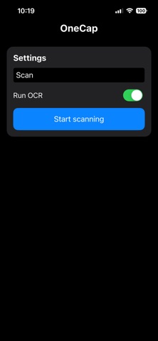 OneCap screenshot