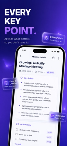 Smart Notes-AI Meeting Summary Screenshot 4 of 10