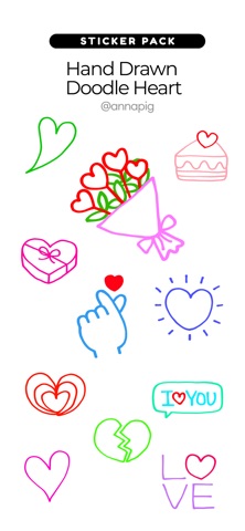 Hand Drawn Doodle Heart screenshot