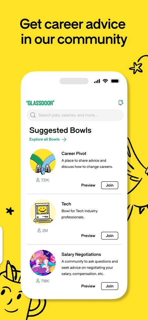 Glassdoor | Jobs & Careers - Community-Vielfalt Entdecken