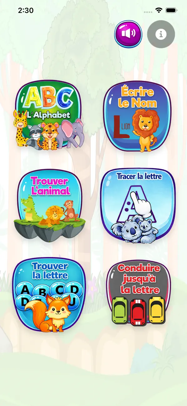 Screenshot #1 pour ABC Alphabet - Jeux éducatifs