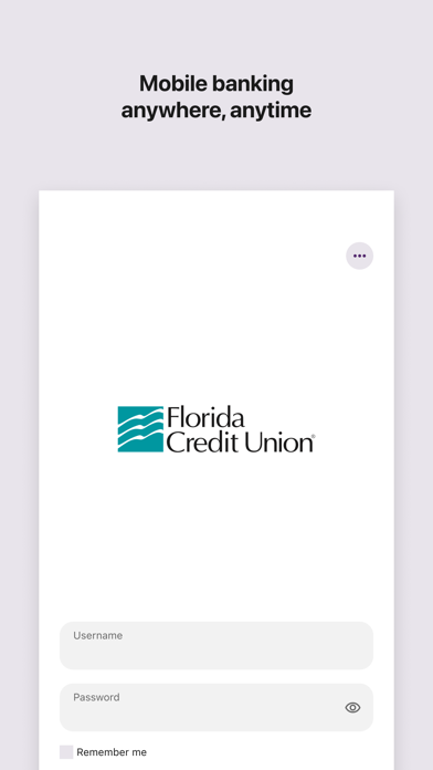 Screenshot 1 of FCU Mobile Banking App