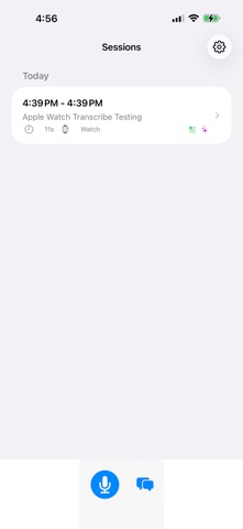 Perspective Transcribe iPhone screenshot