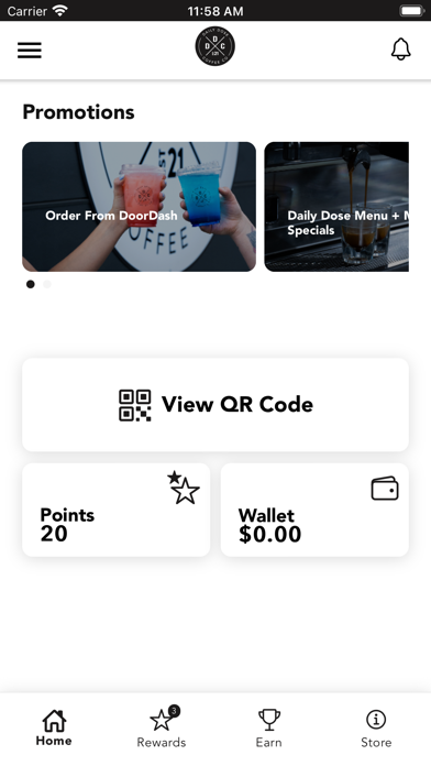 Daily Dose Coffee Company Screenshot