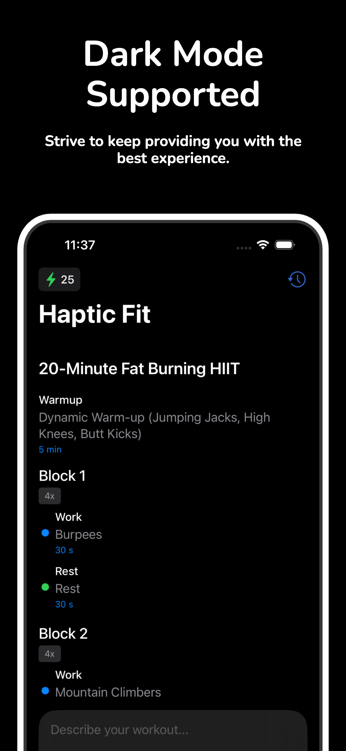 Haptic Fit - Workout Builder