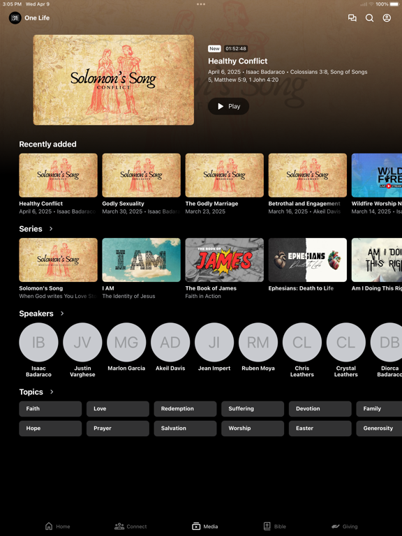 One Life Christian Church iPad screenshot 3 - Education app