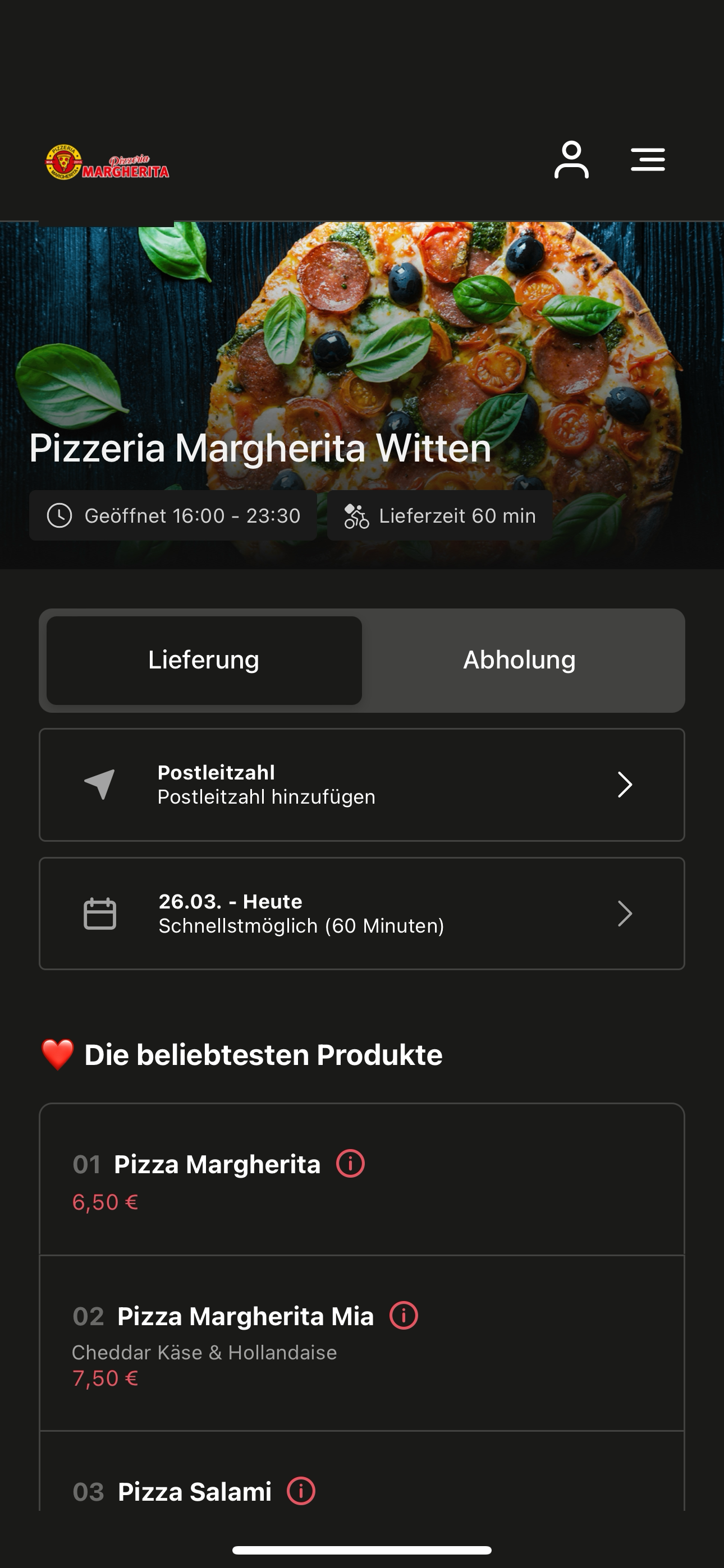 Pizzeria Margherita Witten
