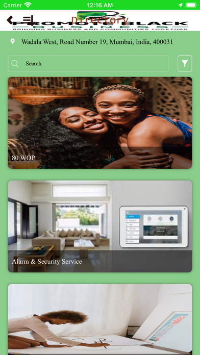 PROMOTE BLACK BUSINESS APP Screenshot