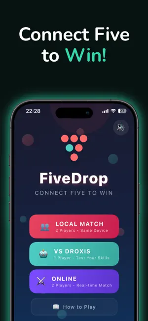 FiveDrop – Connect Five screenshot 1