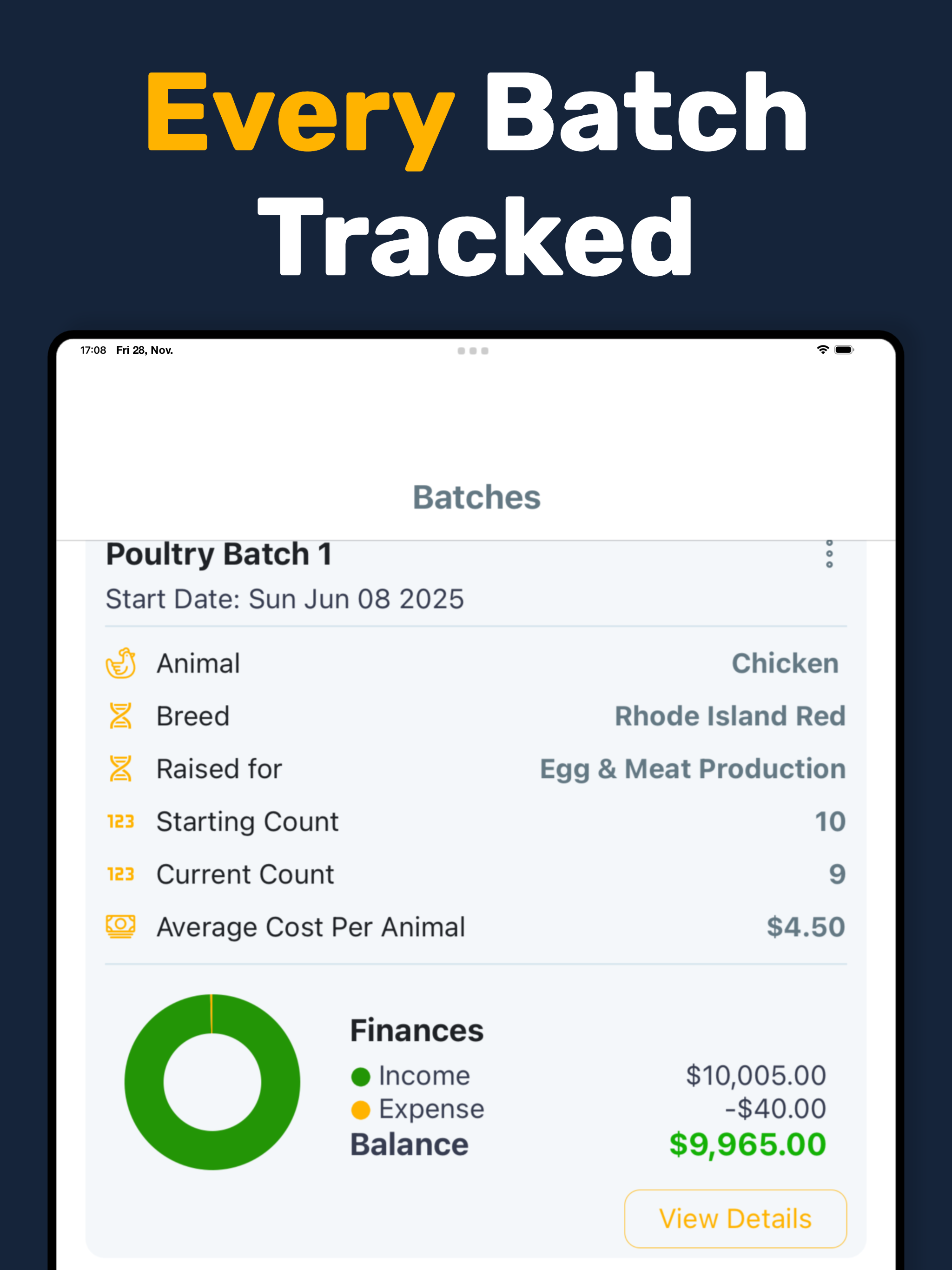 Livestock Manager Farm Tracker