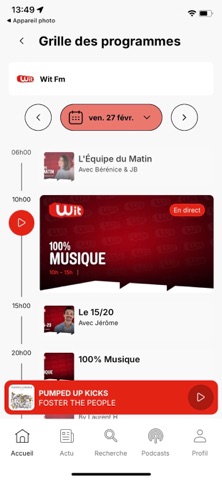 Wit FM screenshot