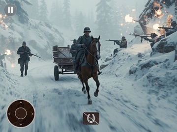 WW2 Supply Horse Convoy 3D iPad screenshot