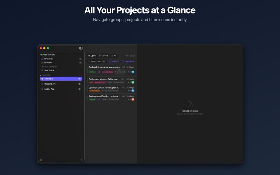 #2. Issues Tracker for Gitlab (macOS) Ved: Ilarion Ioannidis