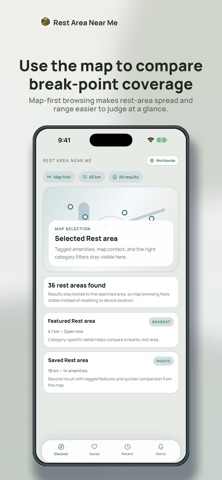 Rest Area Near Me iPhone screenshot