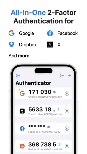 App for Google Authenticator ® screenshot 1