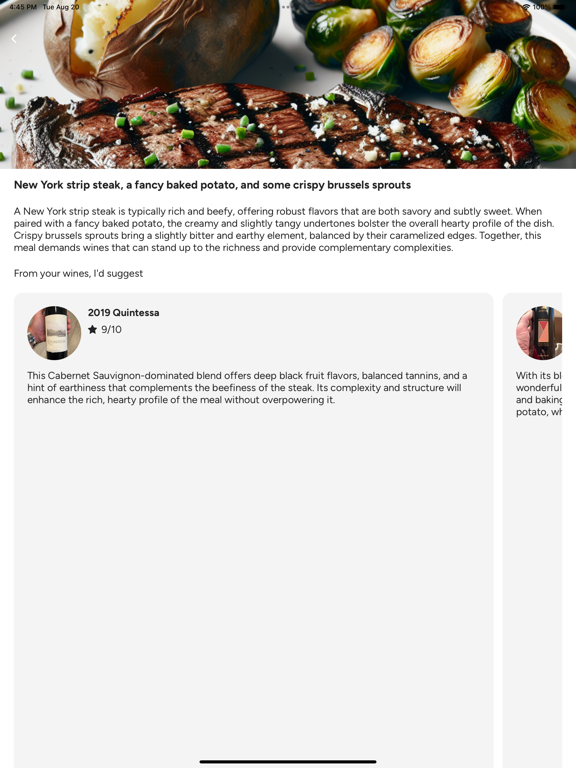 PairIt Wine Sommelier iPad screenshot 4 - Food & Drink app