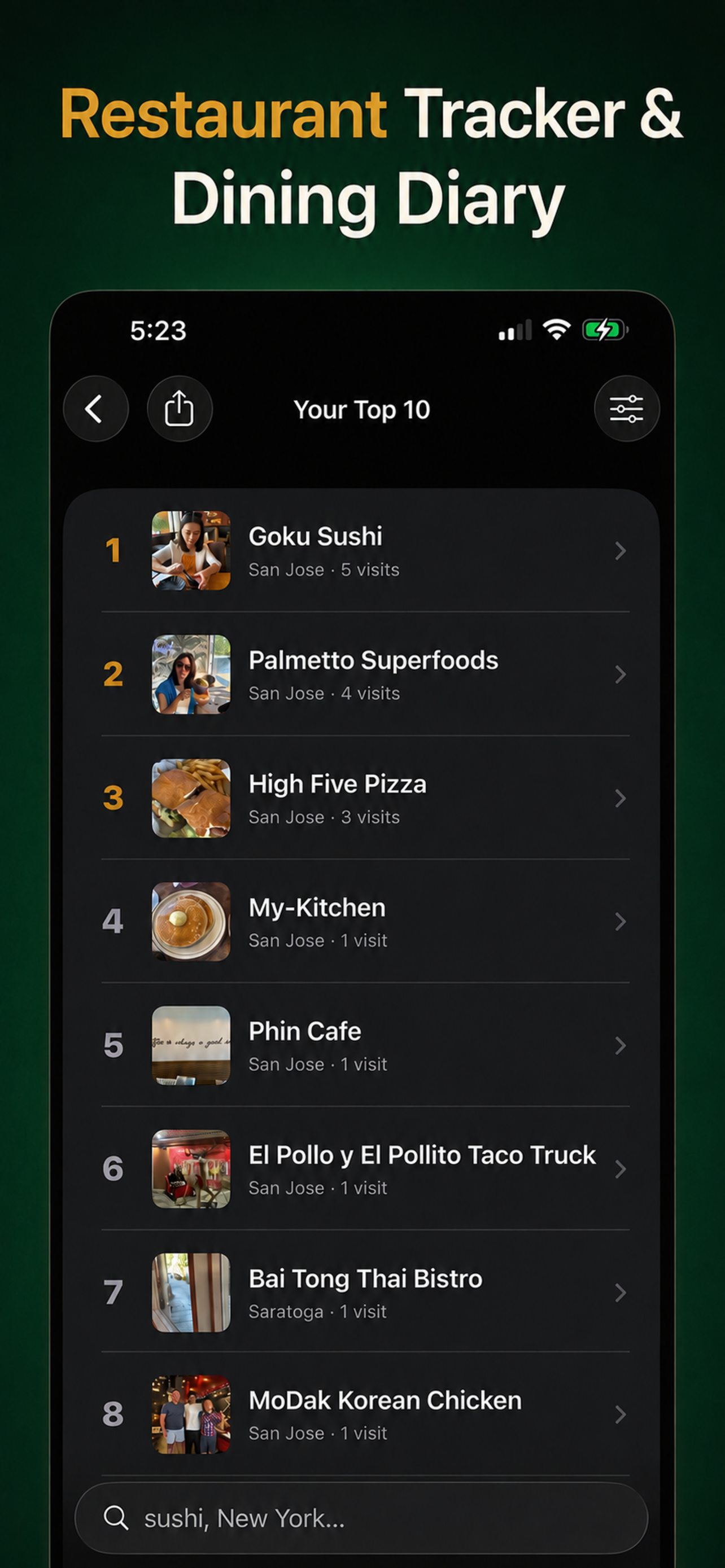 Restaurant Journal_ screenshot 7