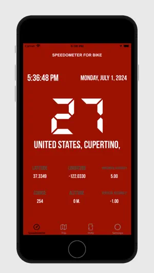 Speedometer for Bike GPS Speed screenshot 2