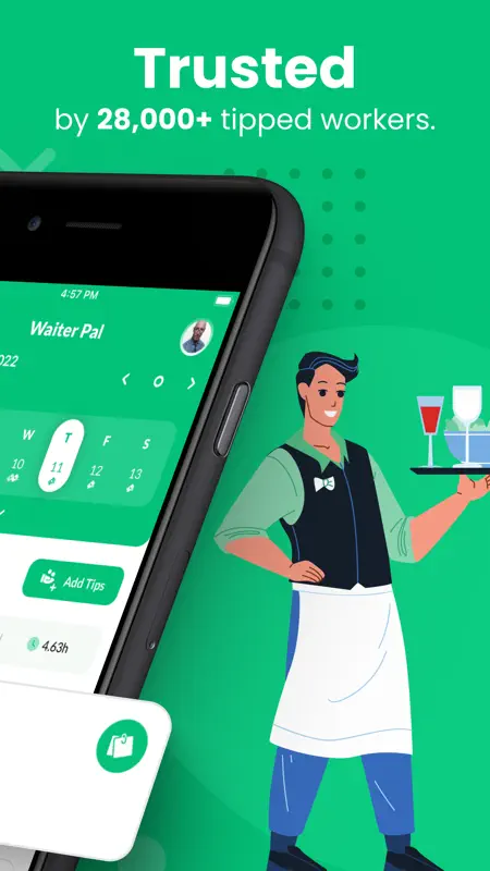 Waiter Pal: Tip Tracker screenshot 2 of 6