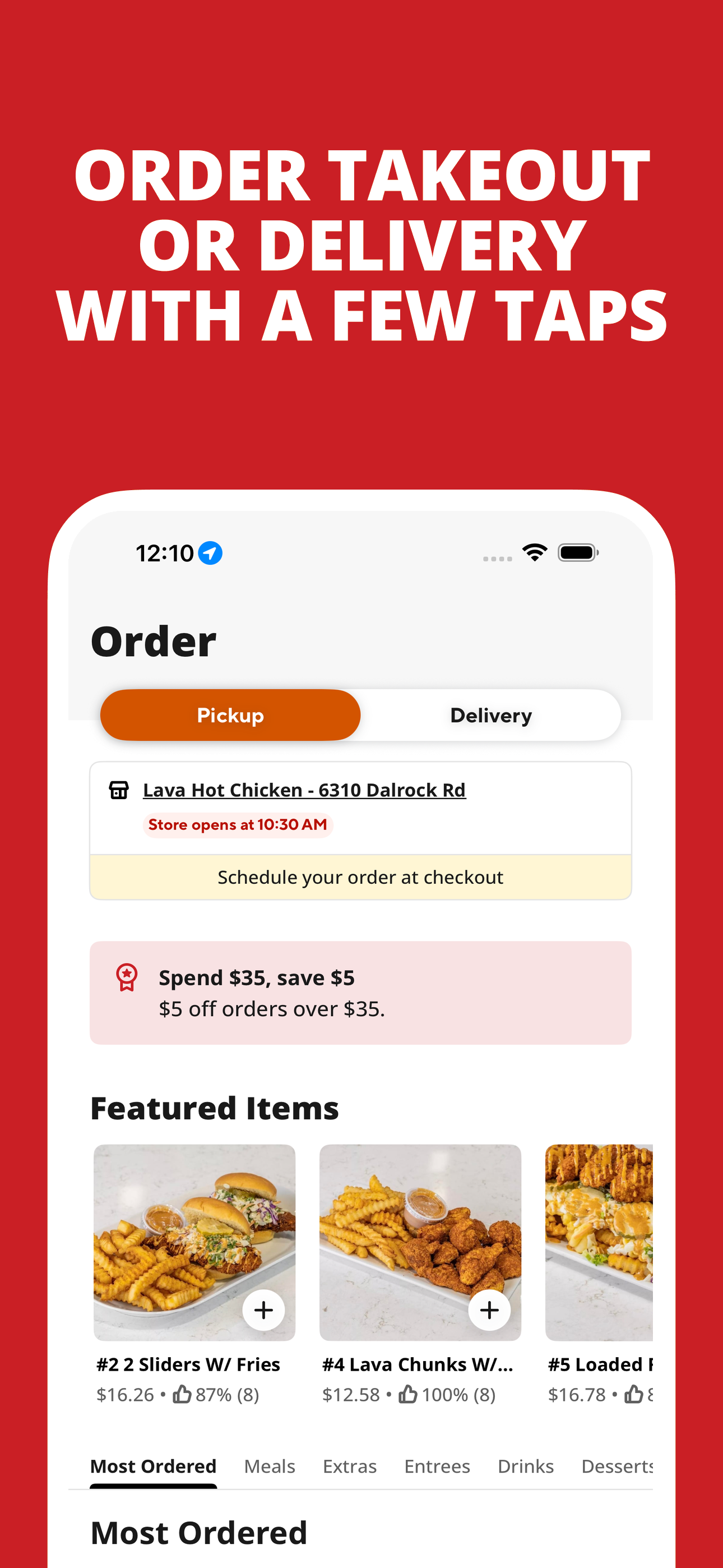 Lava Hot Chicken App