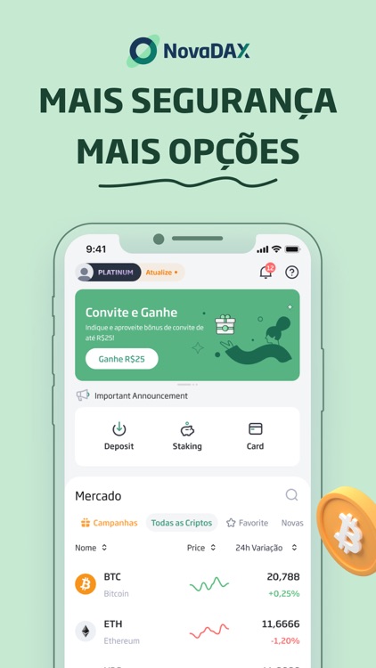 NovaDAX - Bitcoin Exchange screenshot-0