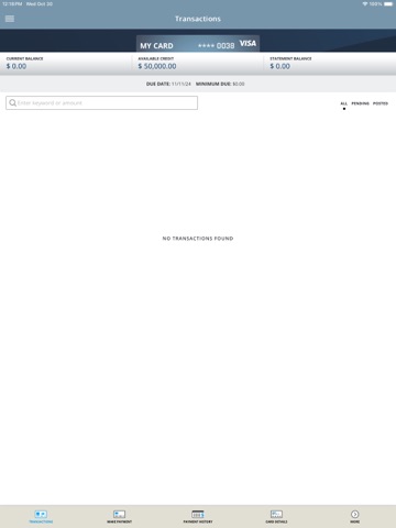 Colony Credit Cards iPad screenshot