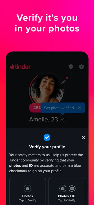 Tinder Dating App: Screenshot 7 von 9