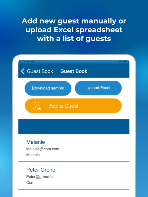 Screenshot #5 pour Check In Guest Book App