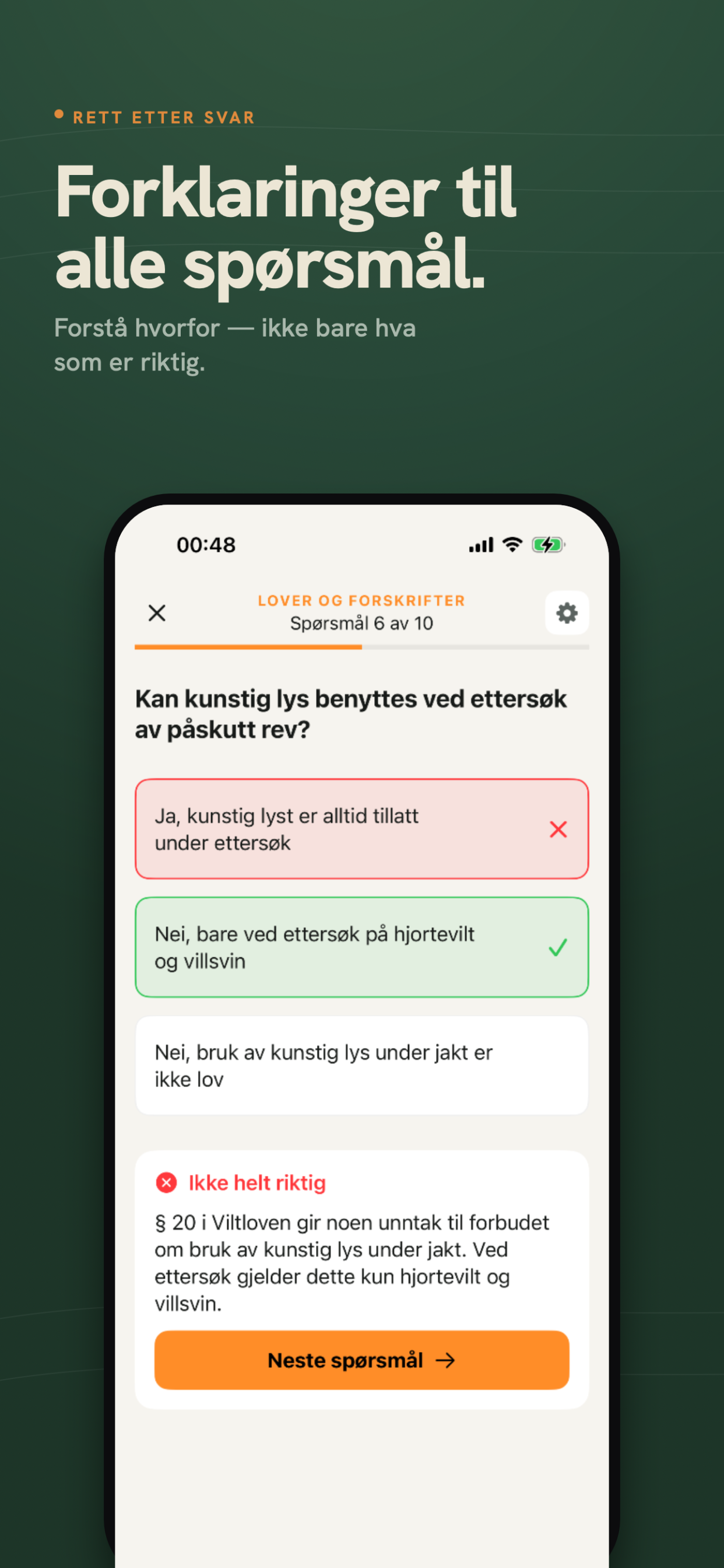JegerQuiz: Øv til jegerprøven