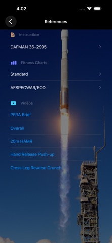 AF Fitness Assessment screenshot
