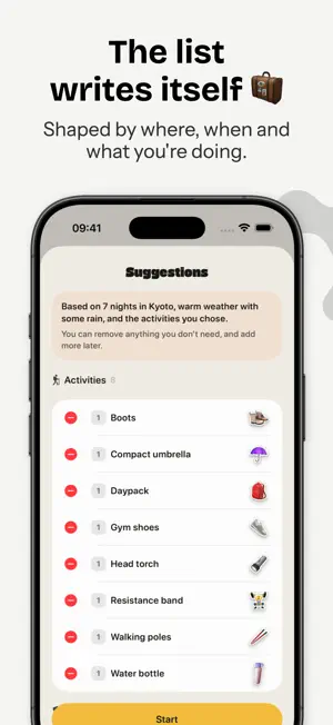 PackUp - Trip Packing List screenshot 2