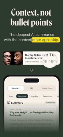 Bite: AI Video Summaries Screenshot 1 of 5