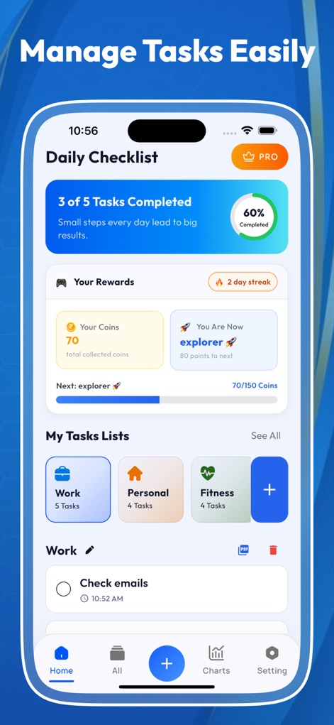 Daily Checklist & To-Do Task - Lifestyle App | MWM