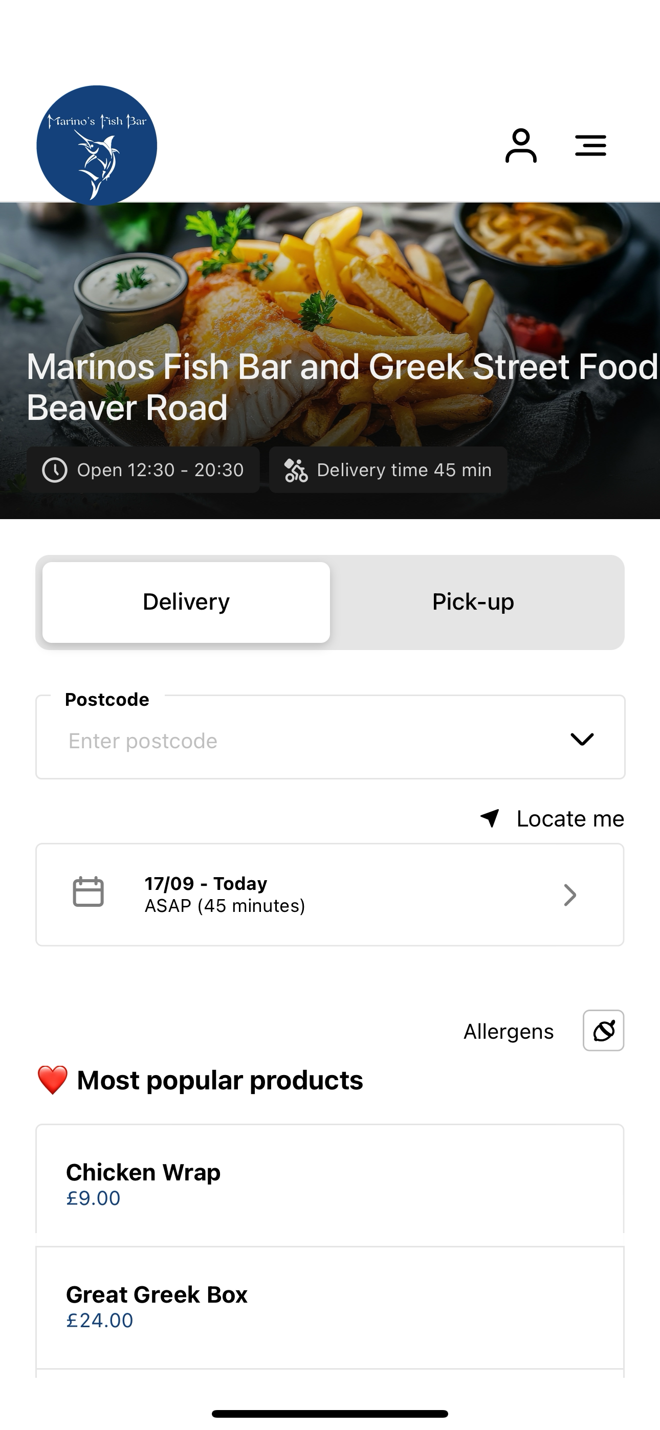 Marinos Fish Bar screenshot 3
