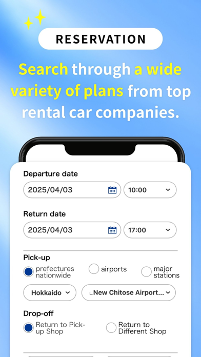 Rental Car in Japan [Tabirai] iPhone screenshot 3 - Travel app