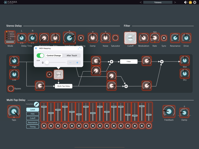‎Yukawa - AUv3 Plug-in Effect Screenshot