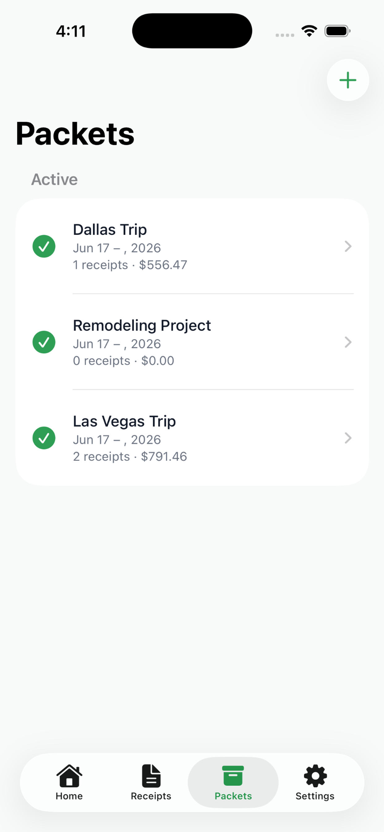 Simple Expenses App