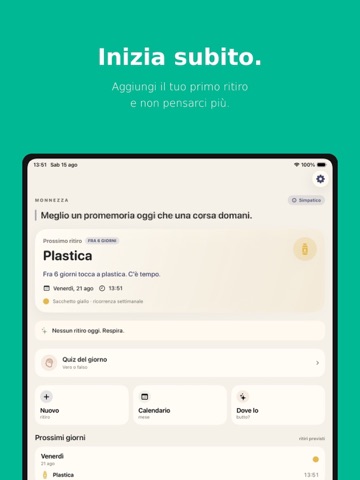 Monnezza iPad screenshot