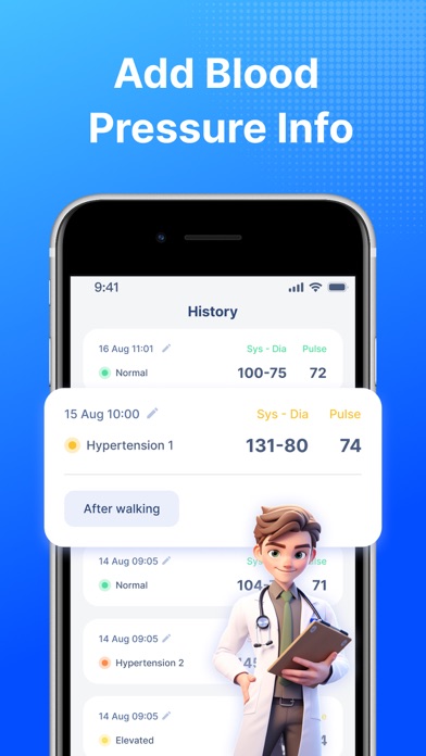 Blood Pressure: Monitor & Log Screenshot