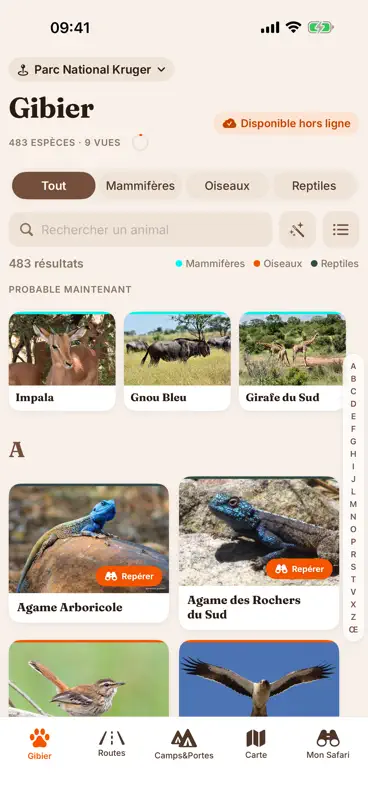 Kruger Safari: Carte & Guide screenshot 2 of 10
