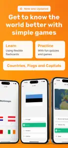 Geo Quiz: Learn Flags Capitals screenshot #2 for iPhone