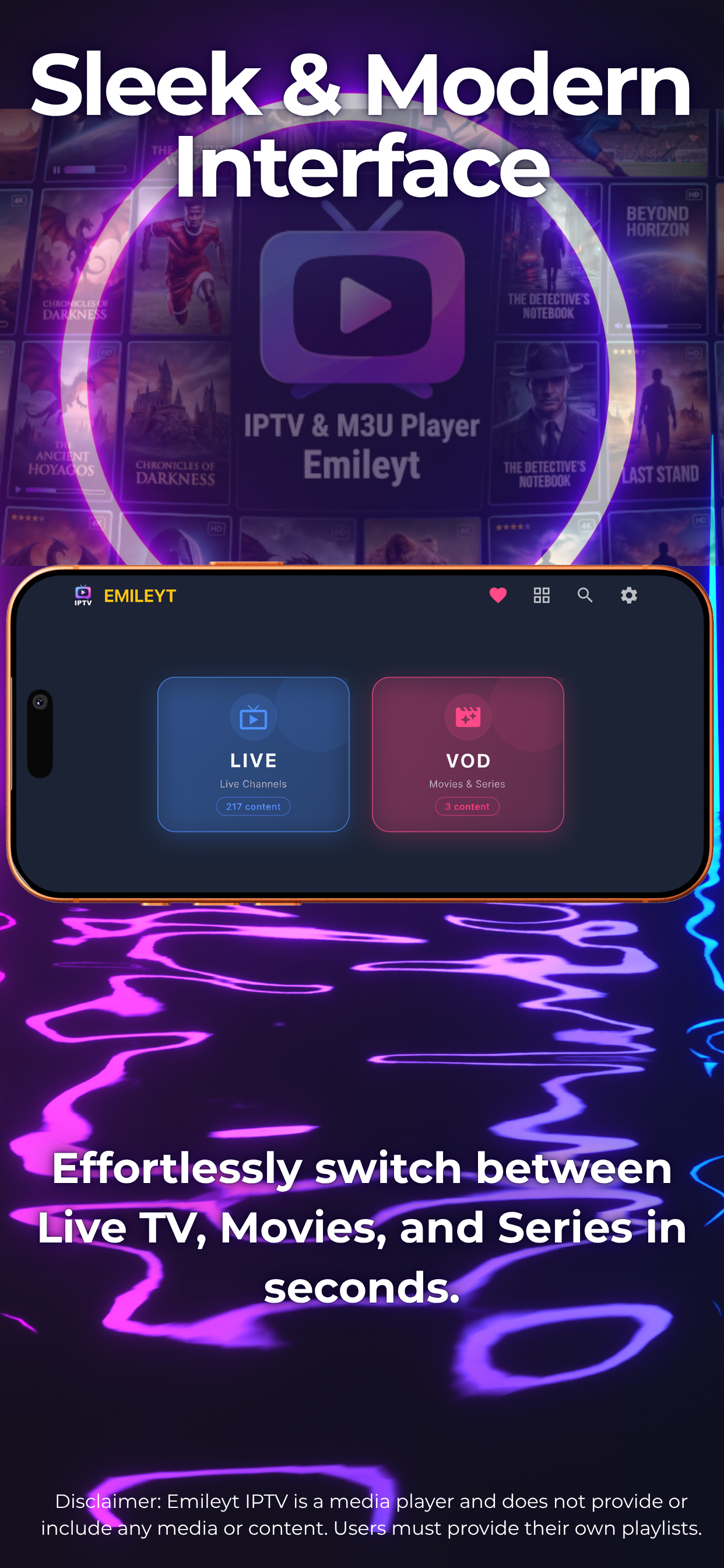 Emileyt IPTV & M3U Player screenshot 3