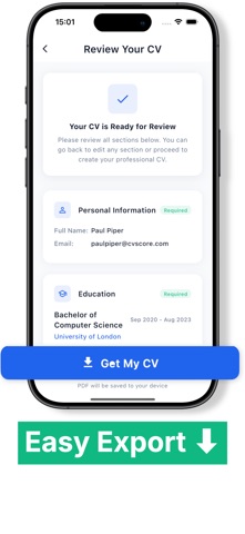 Resume Builder HYRE - CV Maker screenshot