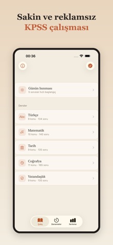 KPSS 2026 Konu ve Deneme iPhone screenshot