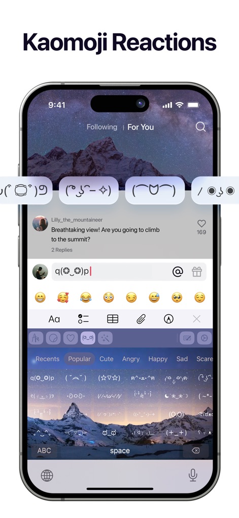 Fonts Art: Keyboard for iPhone - Dynamic Kaomoji Expressions