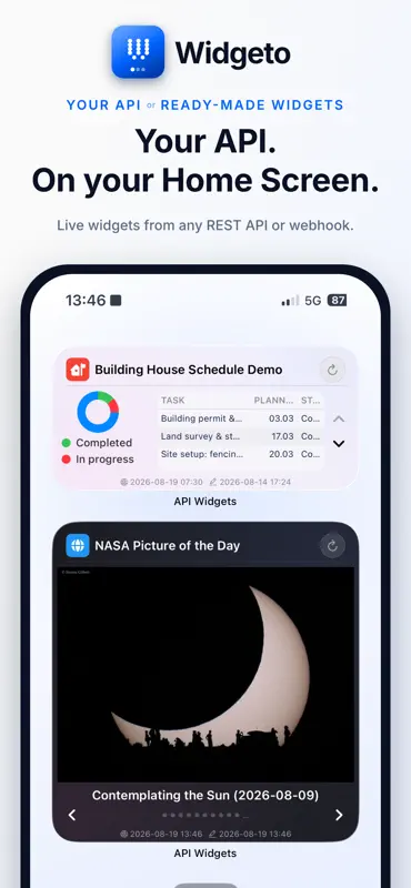 Widgeto (was API Widgets) screenshot 1 of 7