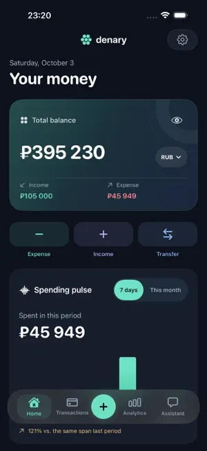 Denary - Money Manager AI screenshot 1