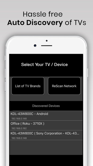 Universal TV Remote Control. Screenshot