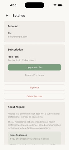Aligned - Get on the Same Page iPhone screenshot
