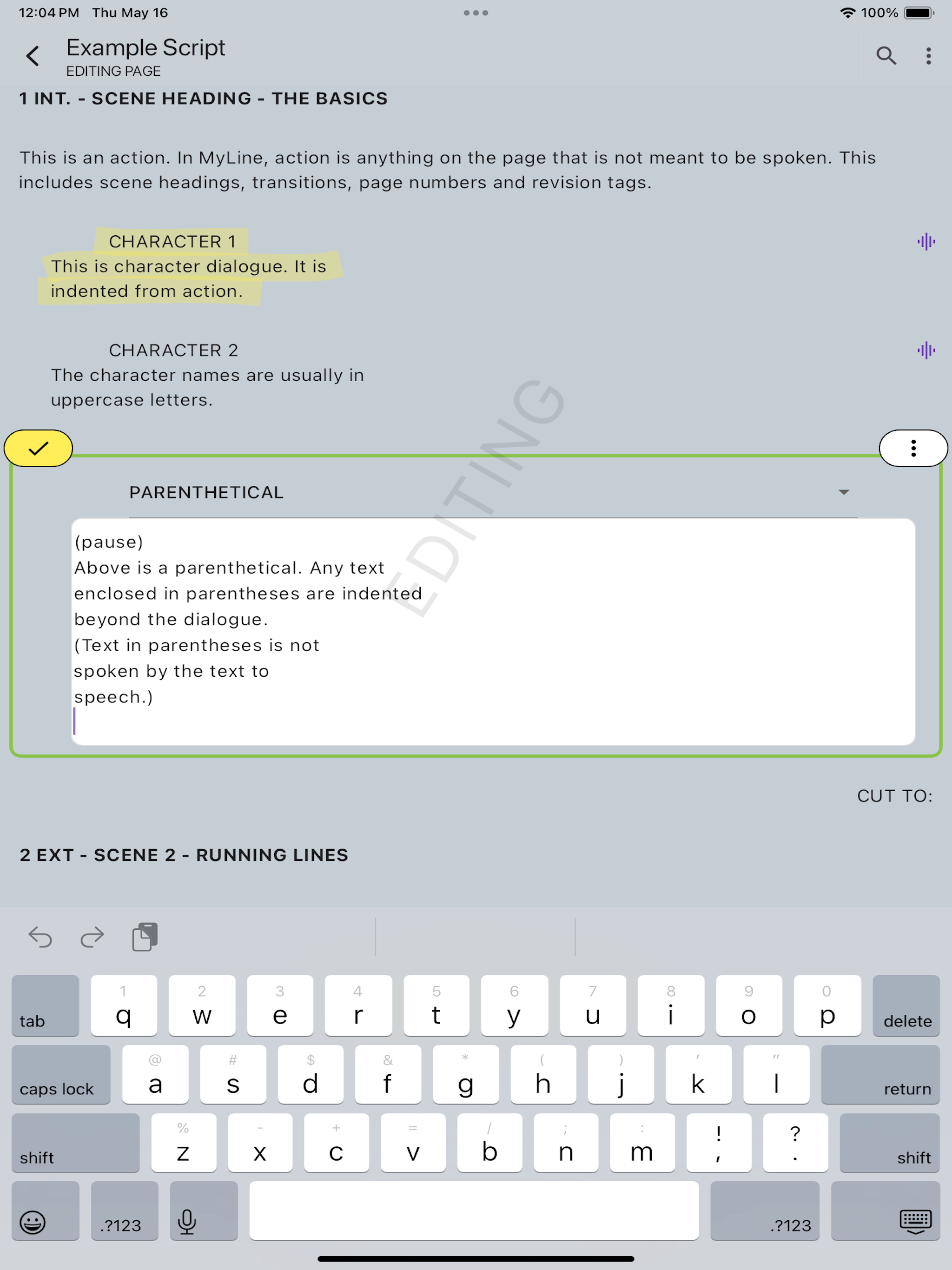 MyLine - Memorize your lines